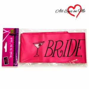 Hot pink Bride To Be sash for hens night